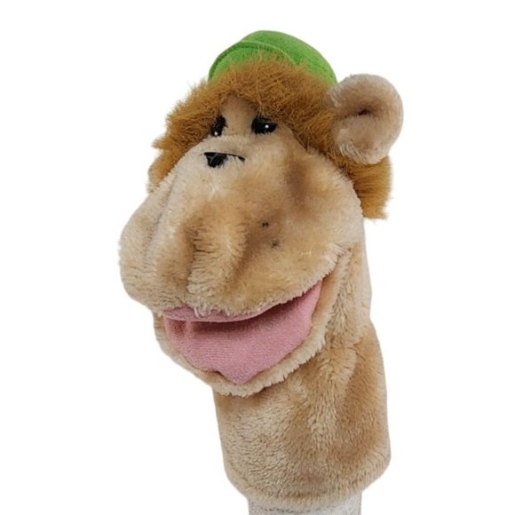 Vintage Monkey with Hat Hand Puppet Plush Stuffed Animal Made in Korea Cute Rare - Picture 1 of 8